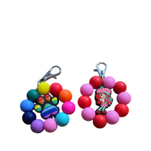 Load image into Gallery viewer, Silicone Flower Small Keychain