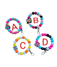 Load image into Gallery viewer, MAMA Silicone Wristlet- MAMA Wristlet KeyChain