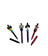 Load image into Gallery viewer, Beaded Stylus Ink Pens- Party Favor Stylus Pens- Birthday Beaded Pens