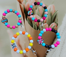Load image into Gallery viewer, MAMA Silicone Wristlet- MAMA Wristlet KeyChain