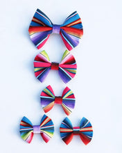 Load image into Gallery viewer, Serape Fiesta Multi Cotton Baby Girl Bows