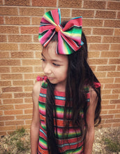 Load image into Gallery viewer, Serape Fiesta Jumbo Fabric Cotton Bow
