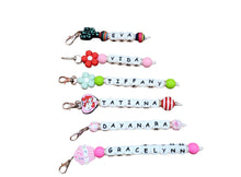 Load image into Gallery viewer, Silicone Personalized Charms- Custom Personalized Charm Keychain
