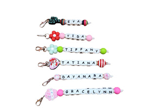 Silicone Personalized Charms- Custom Personalized Charm Keychain