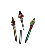 Load image into Gallery viewer, Beaded Stylus Ink Pens- Party Favor Stylus Pens- Birthday Beaded Pens
