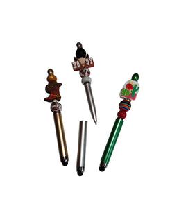 Beaded Stylus Ink Pens- Party Favor Stylus Pens- Birthday Beaded Pens