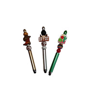 Load image into Gallery viewer, Beaded Stylus Ink Pens- Party Favor Stylus Pens- Birthday Beaded Pens
