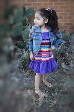 Load image into Gallery viewer, Serape Fiesta Dress- Mexican Fiesta Dress - Cinco De Mayo Dress
