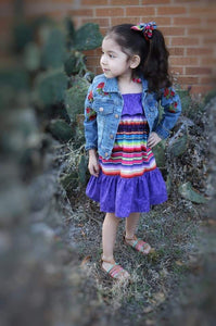 Serape Fiesta Dress- Mexican Fiesta Dress - Cinco De Mayo Dress