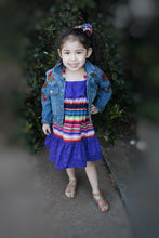 Load image into Gallery viewer, Serape Fiesta Dress- Mexican Fiesta Dress - Cinco De Mayo Dress
