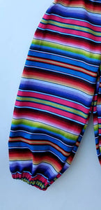 Serape Mexican Fiesta Romper Capri Pants