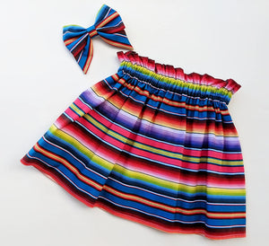 Serape Fiesta Sailor Solid Fabric Bow