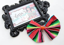 Load image into Gallery viewer, Serape Fiesta Jumbo Fabric Cotton Bow
