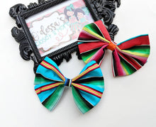 Load image into Gallery viewer, Serape Fiesta Jumbo Fabric Cotton Bow
