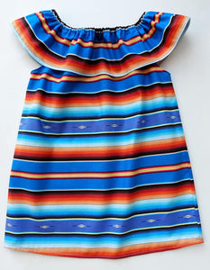 Serape Top - Serape Ruffle Top - Serape Girl Top -  Serape Mexican Birthday Top