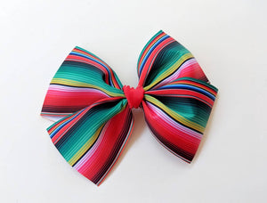 Serape Fiesta Grosgrain Bow