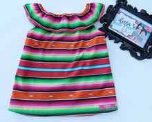 Load image into Gallery viewer, Serape Top - Serape Ruffle Top - Serape Girl Top -  Serape Mexican Birthday Top
