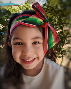 Serape Cinco De Mayo Girls Cotton Headwrap