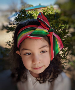 Serape Cinco De Mayo Girls Cotton Headwrap