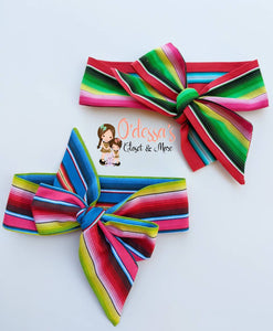 Serape Cinco De Mayo Girls Cotton Headwrap