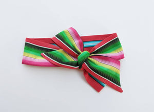 Serape Cinco De Mayo Girls Cotton Headwrap